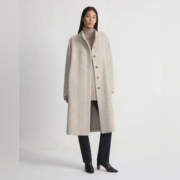 Vintage Jackets & Blazers - VINTAGE llama wool | A-line overcoat | size medium- large